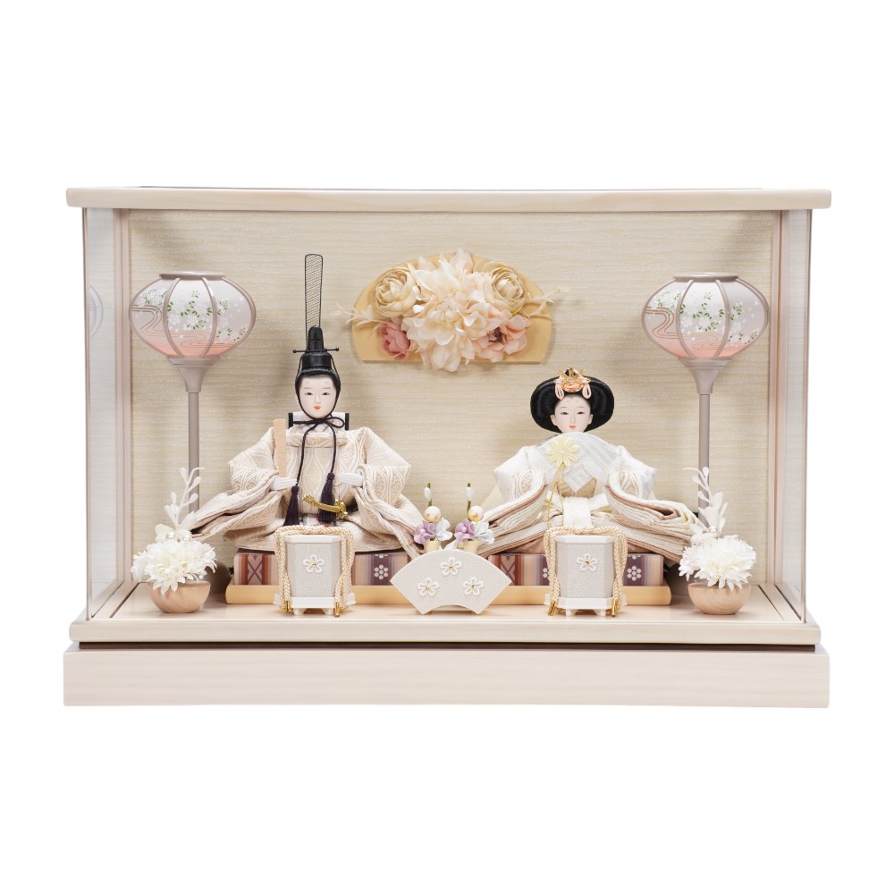 雛人形】芥子「雪峰」 親王揃いアクリルケース飾り | 雅秀作 ｜雛人形