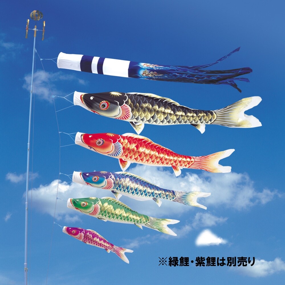 鯉のぼり】天華 万能スタンドセット〈錦鯉〉 ｜雛人形・五月人形の専門