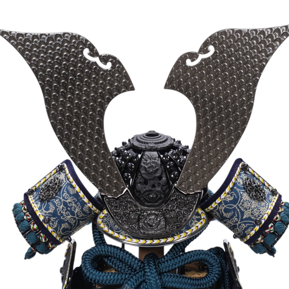 五月人形】7号 永遠奉納大鎧 青緑中ベージュ威-DEEPSEA- 鎧飾り〈翠鳳