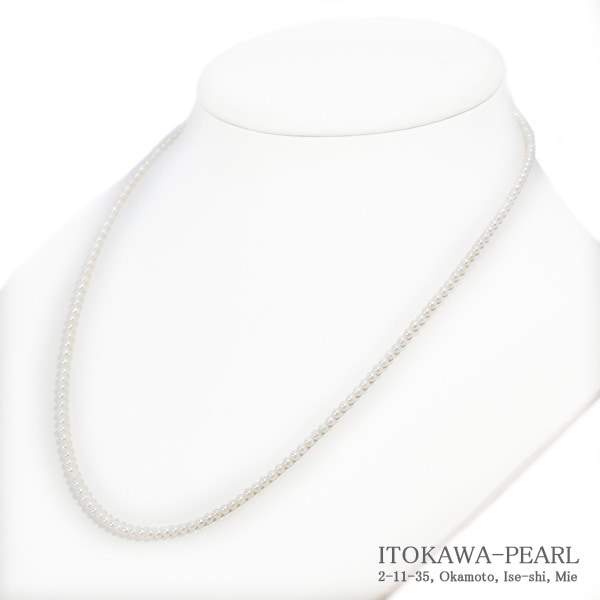 ベビーパールロングネックレス(50cm)あこや真珠ネックレス＜2.5～3mm