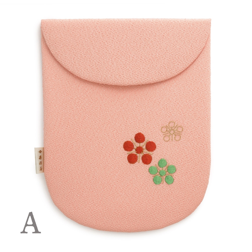 ちりめん刺繍足袋入れ「藤種」｜ちりめん小物 井澤屋
