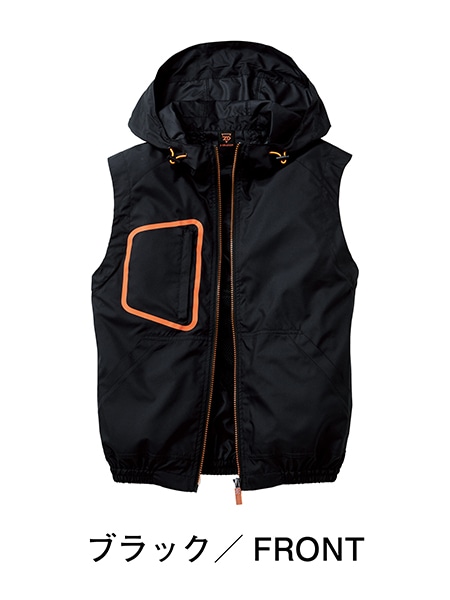 Z-DRAGON】 74180 空調服(R)ベスト（フード付）(ファン無し) [春夏