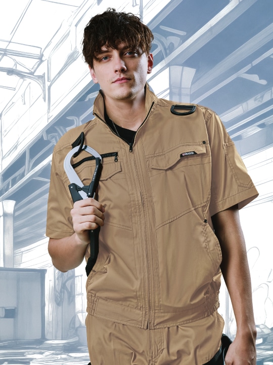 Z-DRAGON】 74130 空調服(R)半袖ブルゾン(ファン無し)[春夏]通販ページ