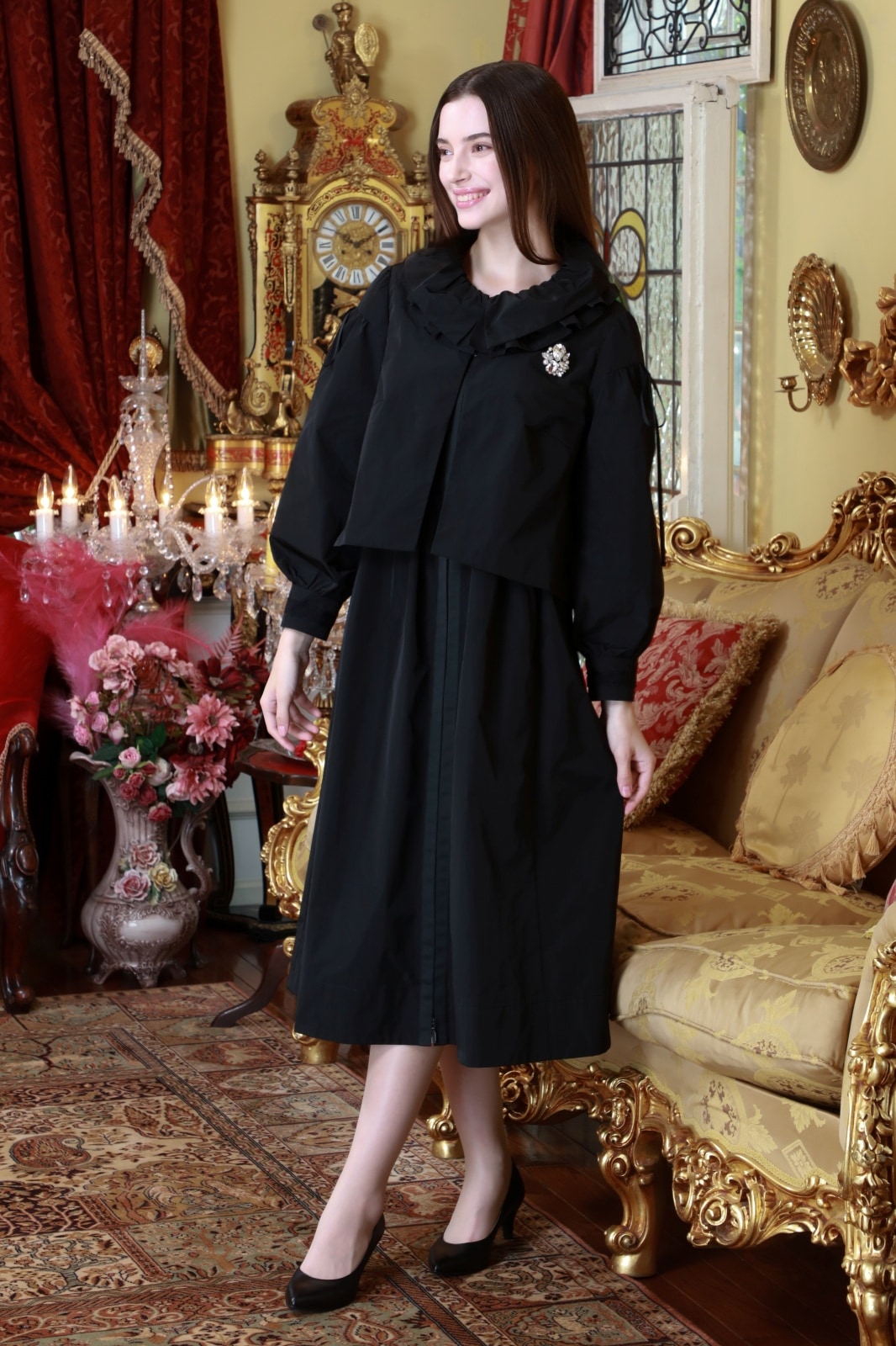 2025年春夏 ショートジャケット＆ロングOP ツインセット 2518001