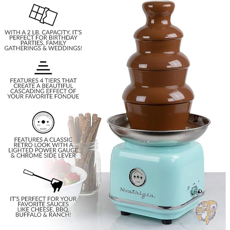 ノスタルジア チョコレートフォンデュ ファウンテンマシン 4段 レトロ