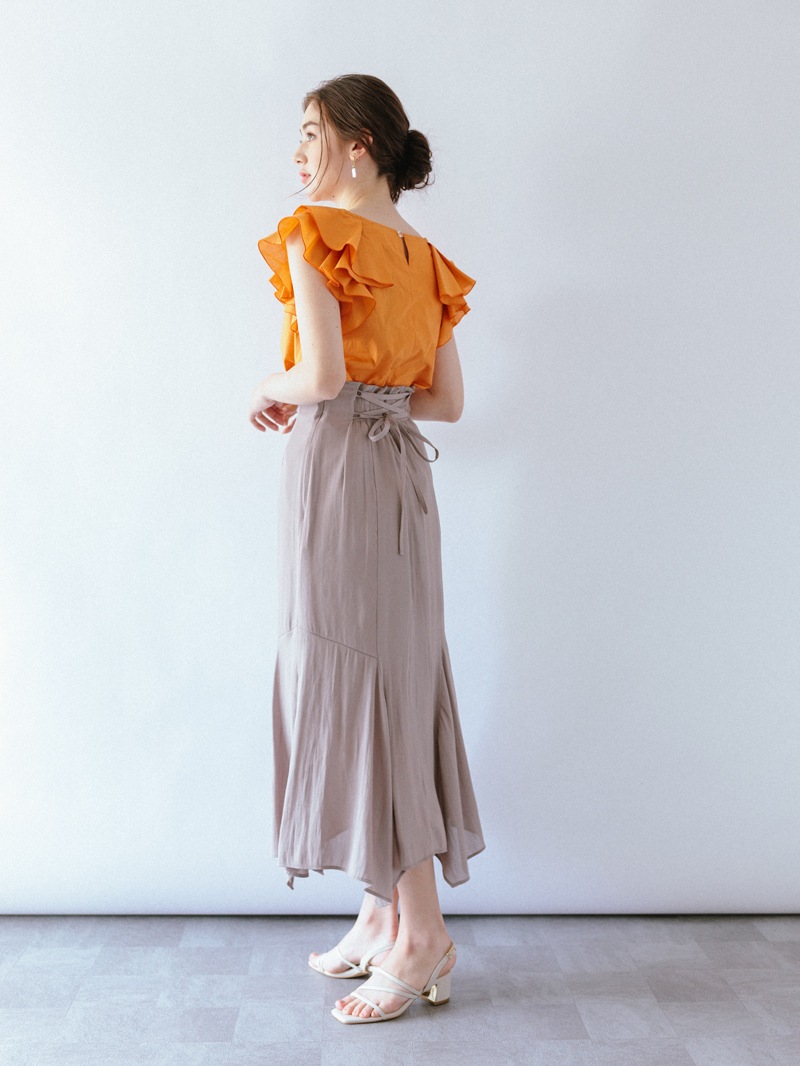 ジョーゼット後レースアップマーメイドスカート｜KarLParkLane Style