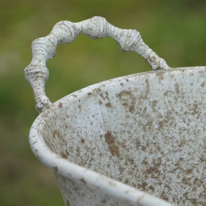 アンティークブリキ・FRシリーズ・オーバルハンドポットL（幅38cm）