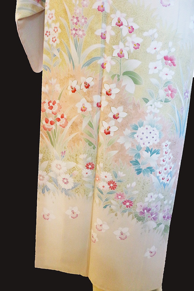 正絹訪問着レンタルフルセット「東京友禅 安達雅一作 四季の花