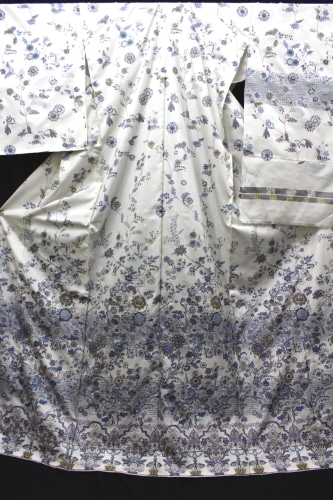 最高級本場大島 汕頭刺繍訪問着「総柄更紗」 | 販売着物商品,訪問着