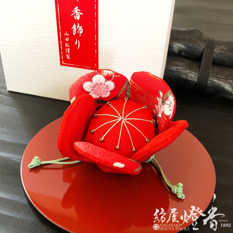 置き香/匂い袋『正絹製匂袋 創作香飾り【梅-UME-】』山田松香木店