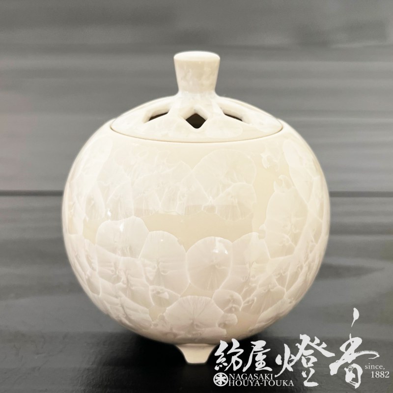 香器『香炉【京華釉・白(きょうかゆう)-SHIRO-】[京焼・清水焼/陶
