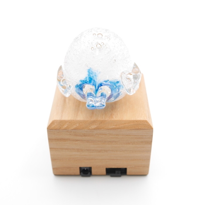 RUKURUKU/ハロウィンの夜のシマエナガ 蓄光 オルゴナイトネックレス