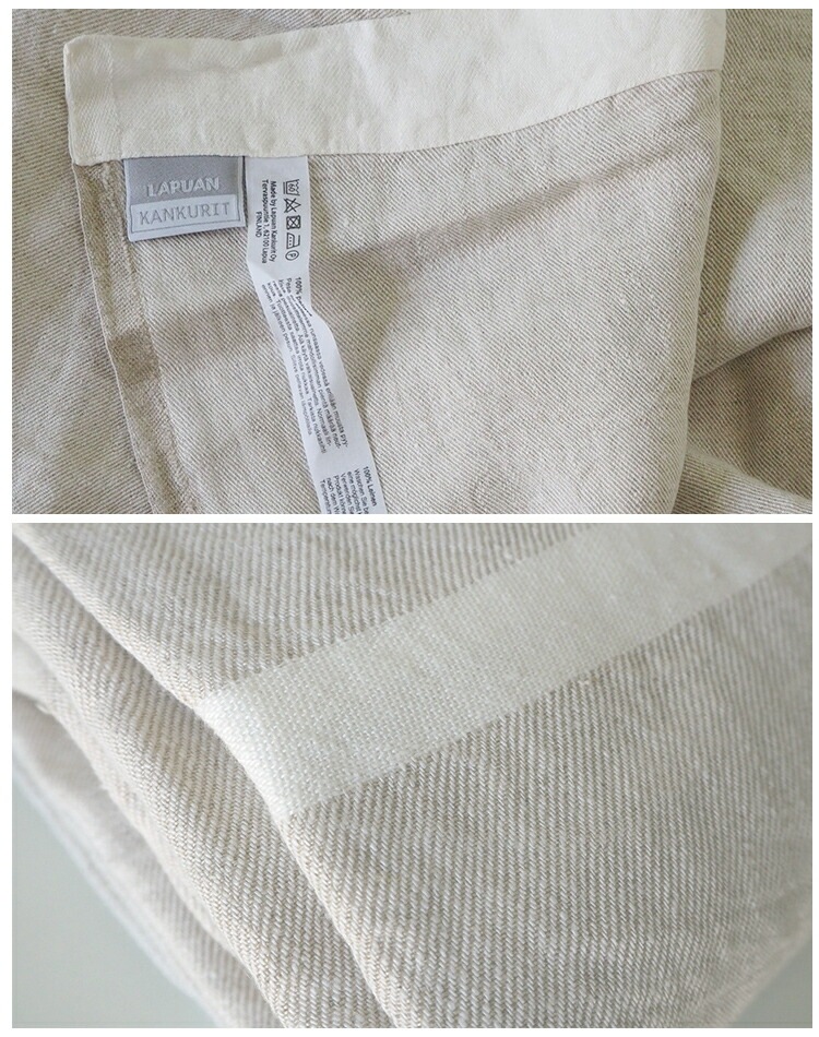 ラプアンカンクリ リネンブランケット サマーブランケット ベッド