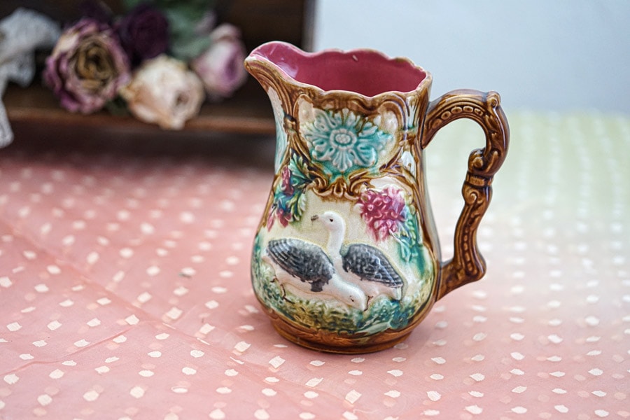 アンティークバルボティーヌ番の鳥のピシェH17.5cm gc-1505の通販