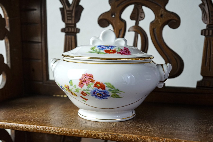 金継ぎで蘇ったディネットのスーピエール1930年代頃 gc-1836の通販