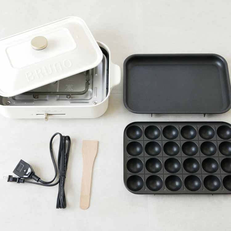 BRUNO】 コンパクト ホットプレート ホワイト｜キッチン用品,キッチン