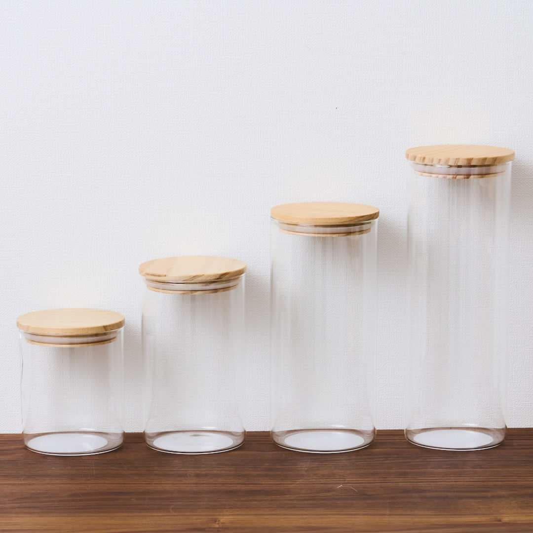 木蓋耐熱キャニスター 1300ml｜キッチン用品,保存容器・調味料入れ