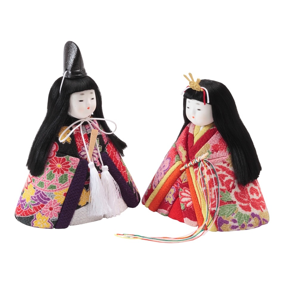 久月 木目込み手作りキット 『正絹 末広雛飾り』道具付 | ひな人形材料