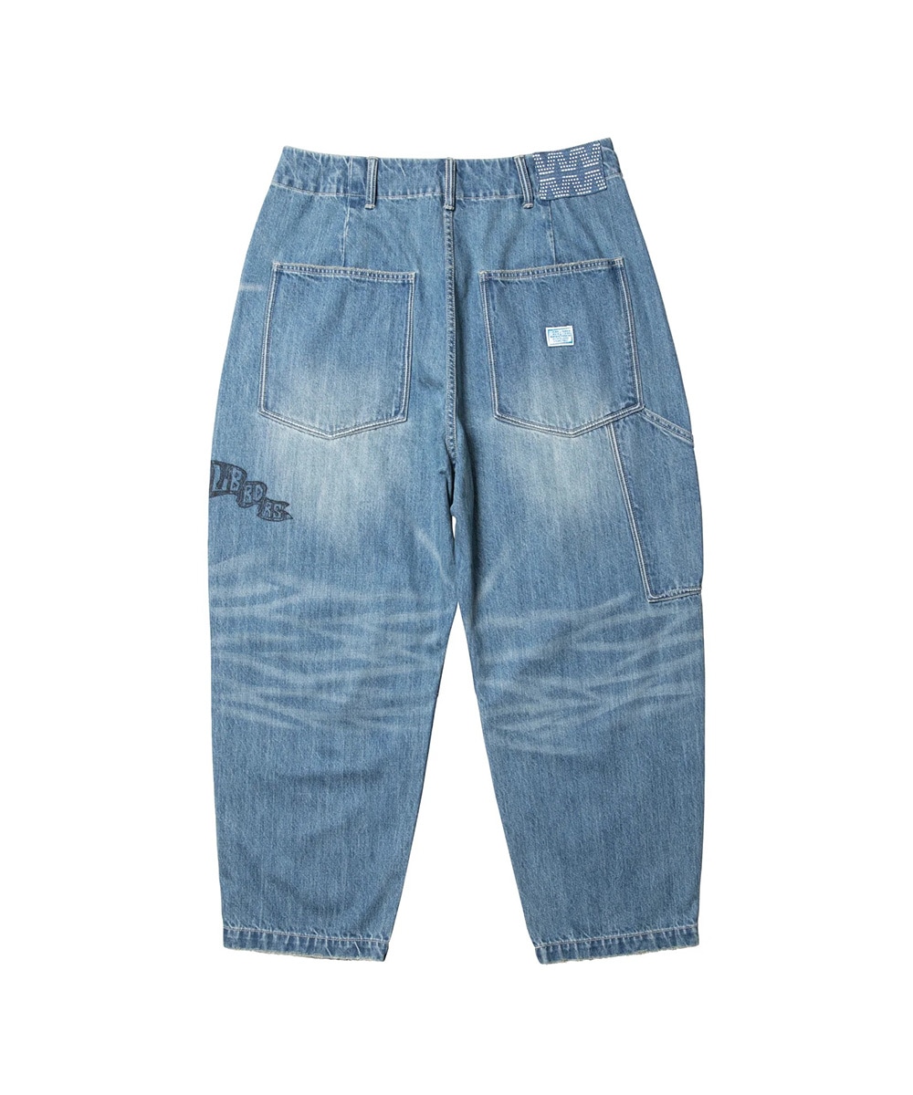 Liberaiders リベレイダーズ DAMAGED DENIM SARROUEL PANTS サルエル