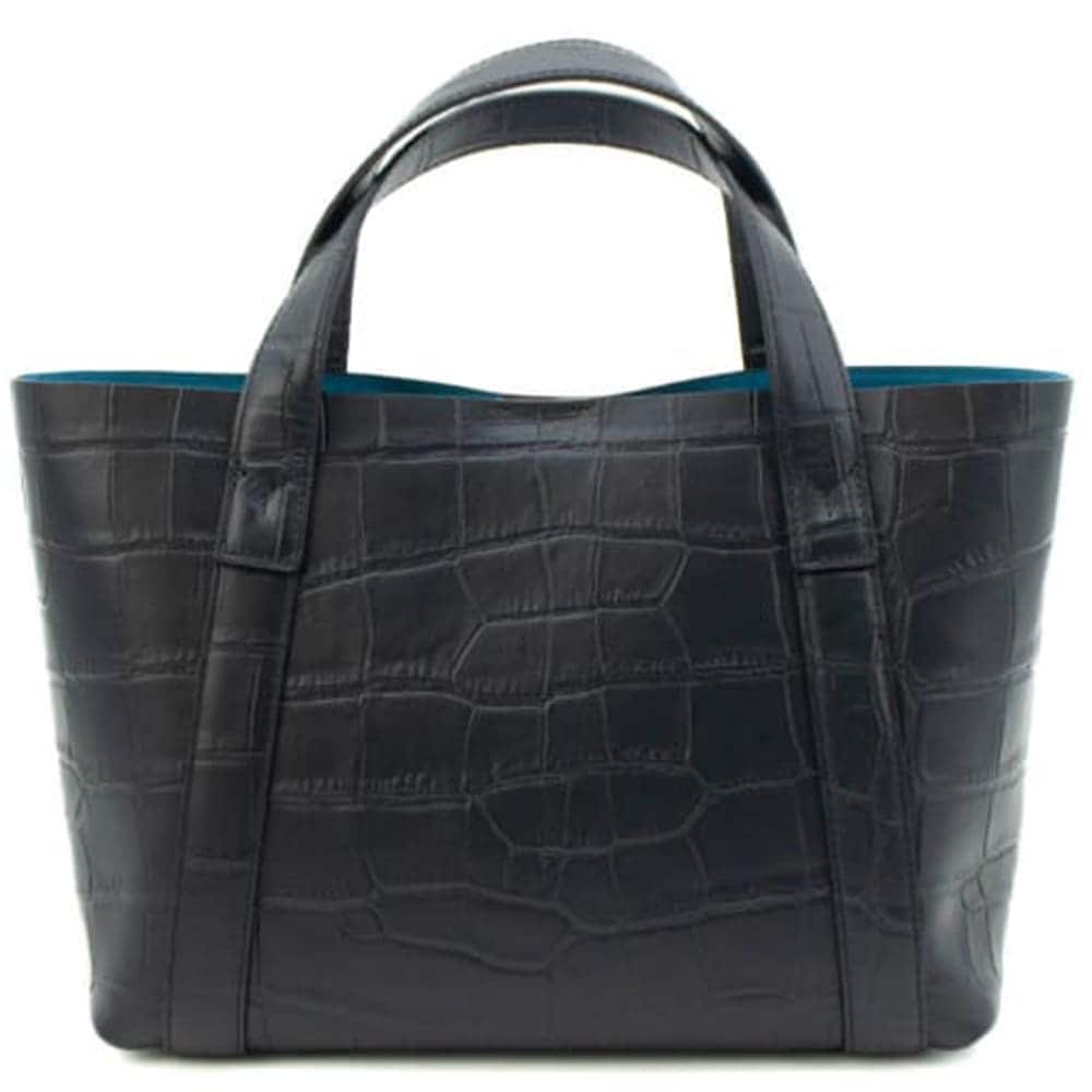 ペッレモルビダ トートバッグ クロコ型押し ダブルフェイスレザー