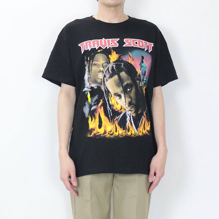 RAP TEE】TRAVIS SCOTT “LAFLAME” PHOTO半袖Tシャツ | 店舗から探す,3