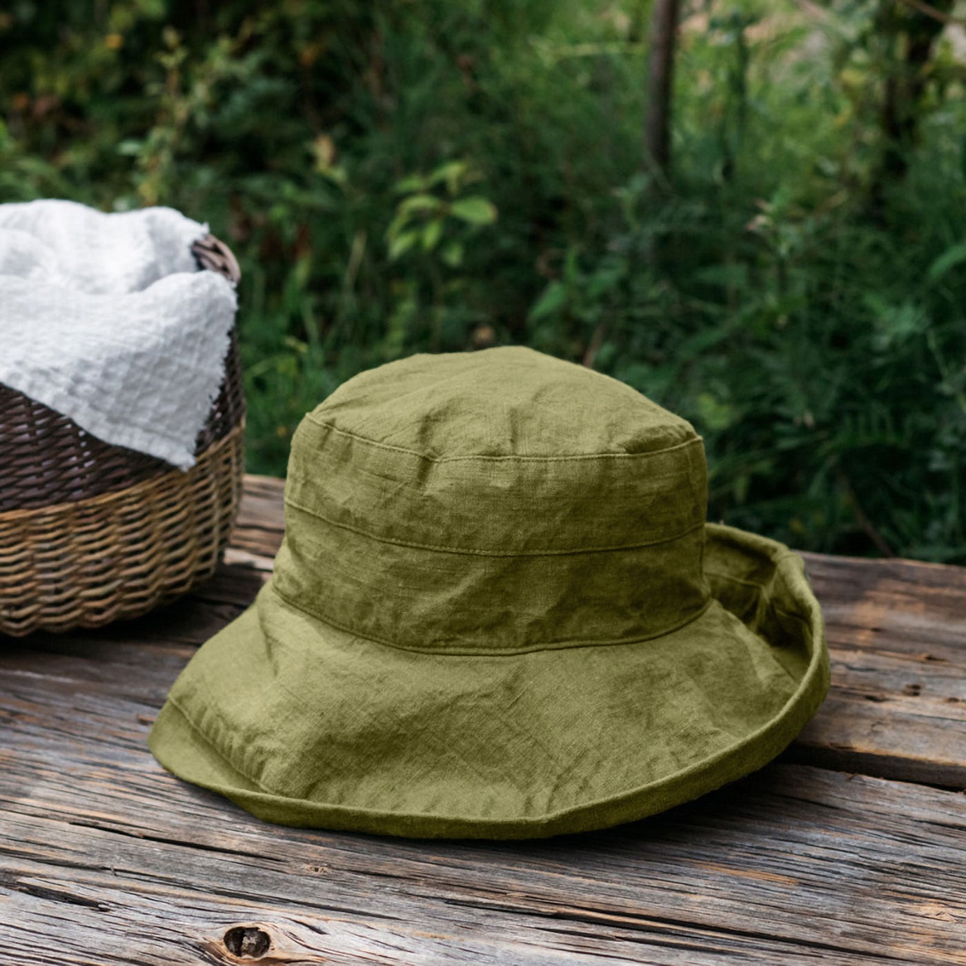 ハット マノン _ オリーブグリーン