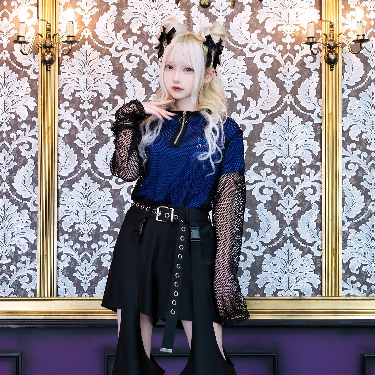 りとるシスターりぼんセット 【BLACK】 ／ melonDOLL-魔法少女