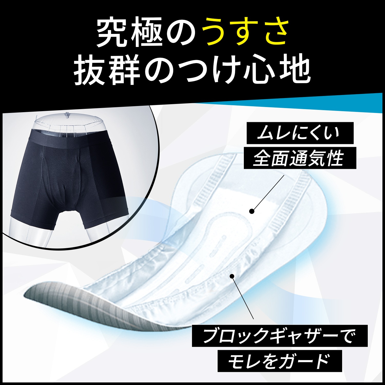 リフレ 超うす安心パッド 男性用 80cc 22枚入 ｜ 軽失禁,超うす安心