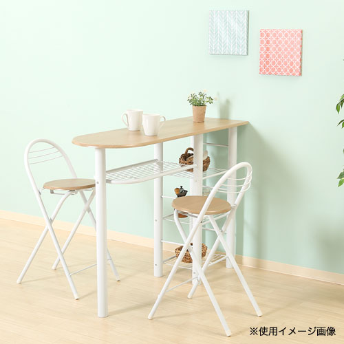 カウンターテーブル 3点セット 幅1200×奥行400×高さ875mm カウンター