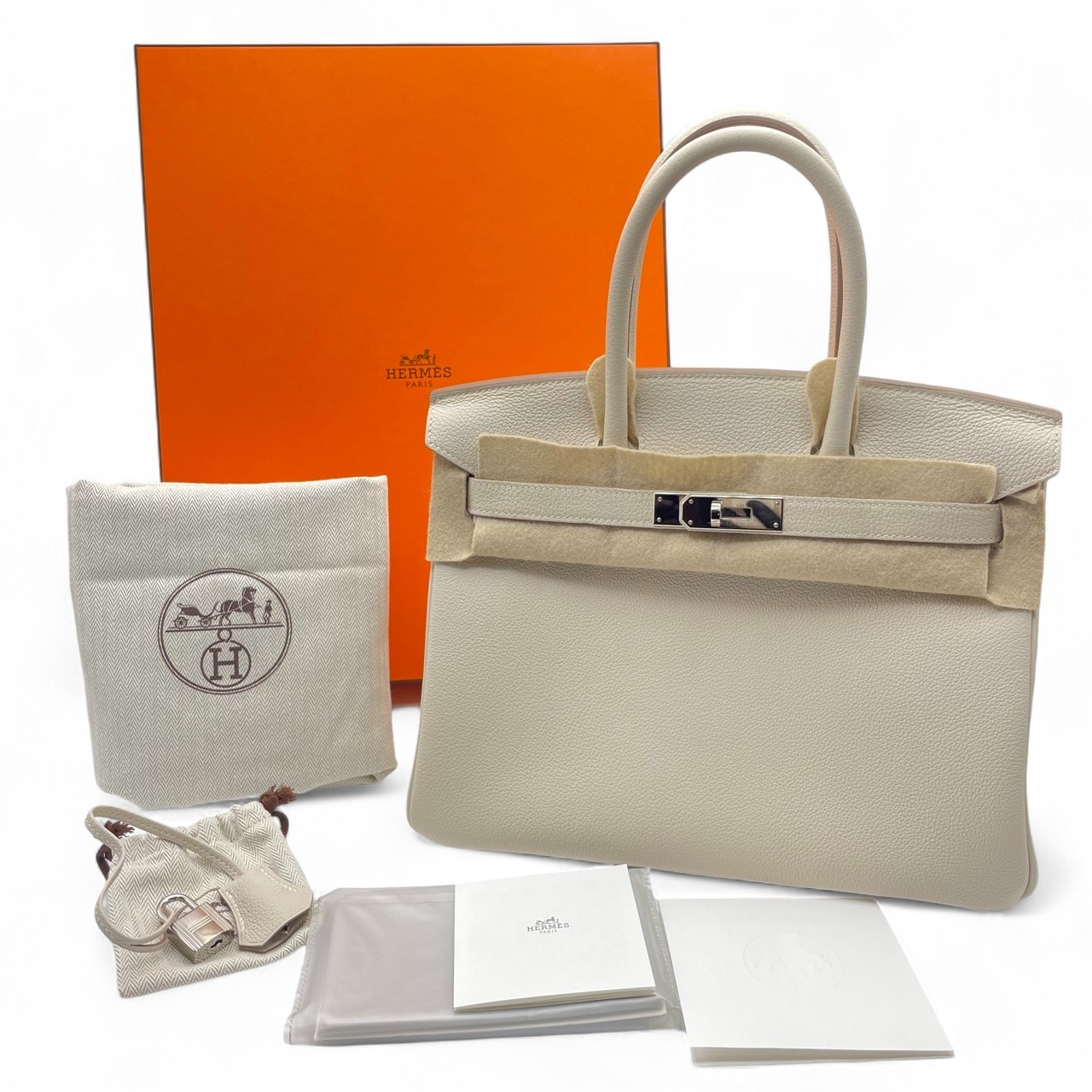エルメス バーキン 30 クレ トゴ シルバー金具 Z刻印 - ブランド品専門
