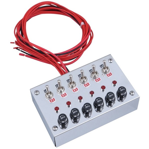 スイッチボックス 6連 100×160×45mm 524011 | トラック用品/パーツ