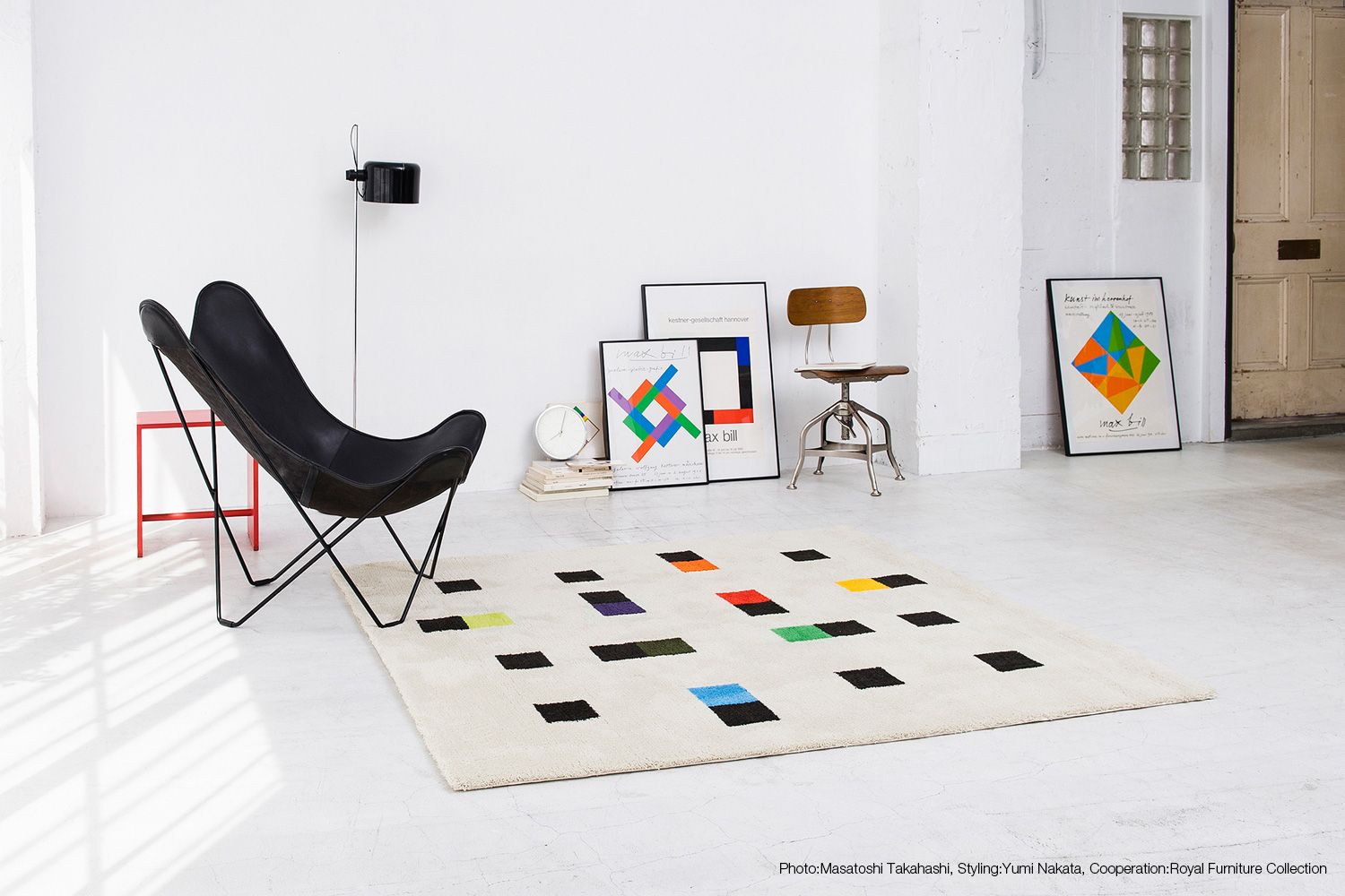 マックス・ビル アクリルラグ カラフルアクセンツの通販 | 家具