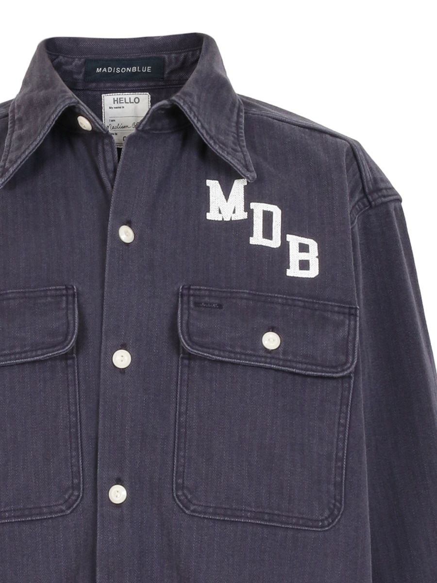 HAMPTON SH HERRINGBONE | SHIRT/BLOUSE | MADISONBLUE