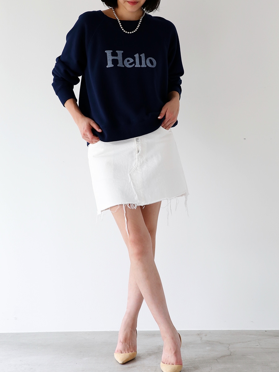 HELLO SWEAT L/S URAKE DYED | 2024SS | MADISONBLUE