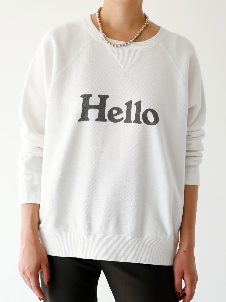 HELLO SWEAT L/S URAKE DYED | CUT&SEWN | MADISONBLUE
