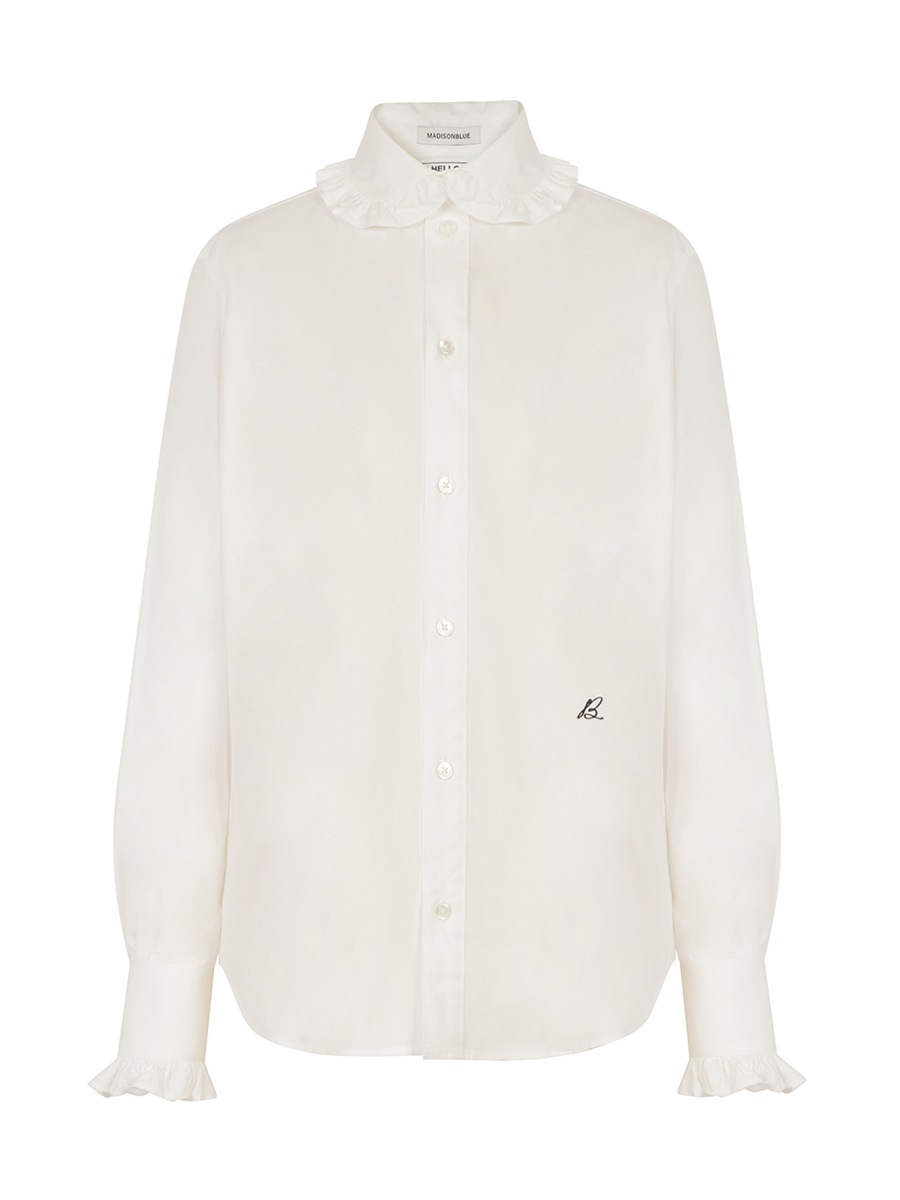 ROUND COLLAR FRILL SH L.OX | SUMMER RECOMMEND | MADISONBLUE