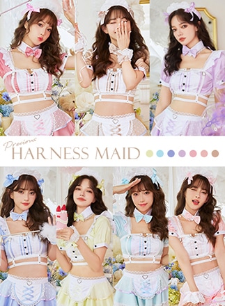 即日発送】【舞々悪魔×Malymoon】チェックフリルラブミーデビルナース