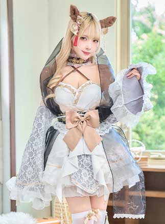 即日発送】パフスリーブデニムドールメイド《ハロウィンコスプレ9点