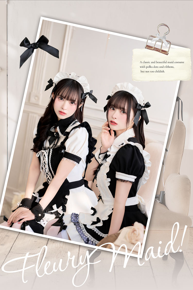 即日発送】【藤咲凪着用】ノワールベルメイド《オリジナルコスプレ6点