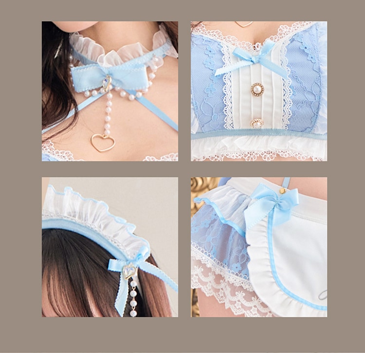 即日発送】ミルクシフォンランジェリーメイド《ハロウィンコス