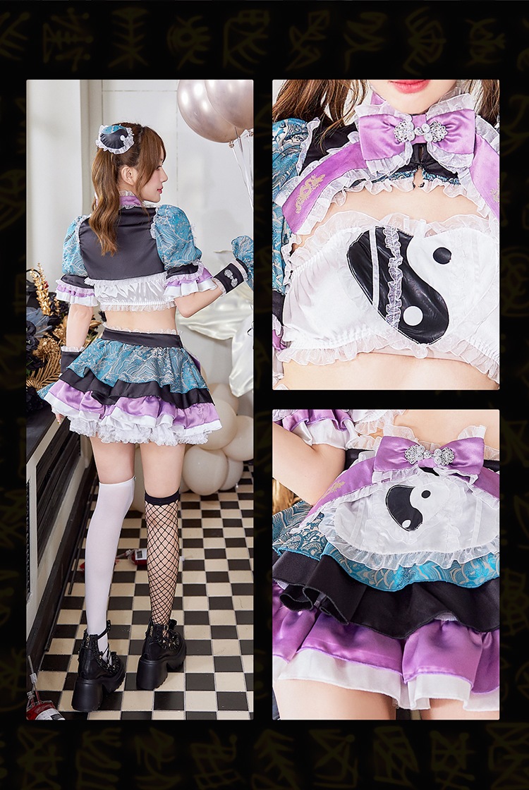 即日発送】ミスティック陰陽チャイナ《ハロウィンコスプレ9点セット