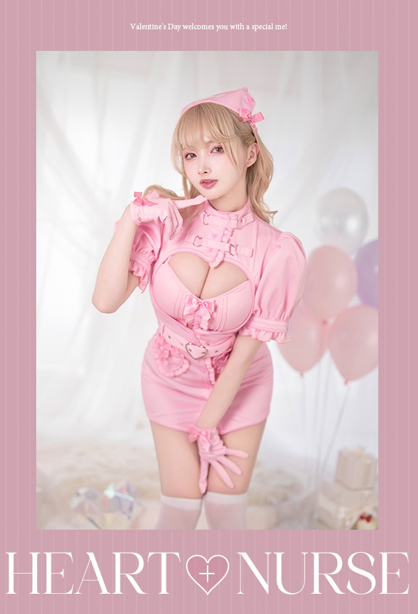 S/Lサイズは予約】キャンディピンクナース《ハロウィンコスプレ6点