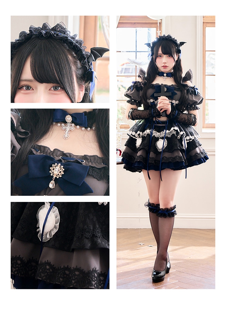 ブルーは予約】【沖縄コレクション着用】【Mumei着用】バブルハート