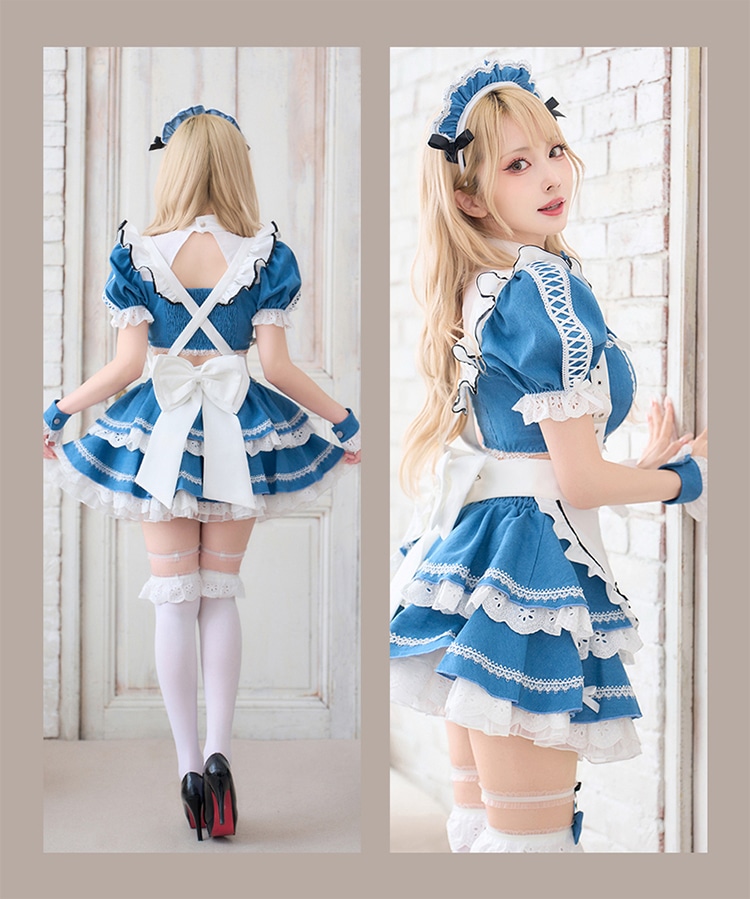 即日発送】シュガーブルーサスペンダーデニムメイド《ハロウィン