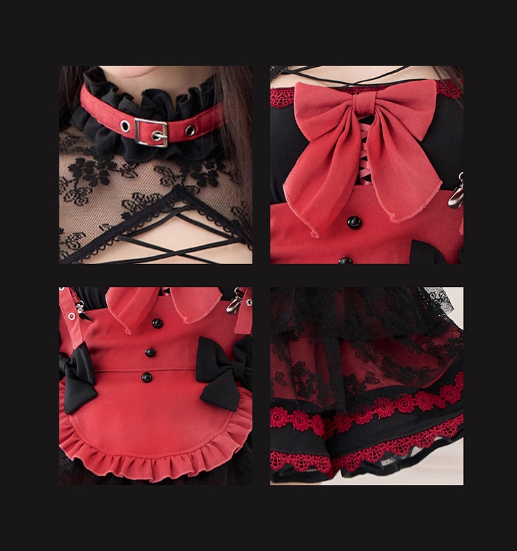 即日発送】【中村里砂着用】ラルムノワールメイド《ハロウィンコスプレ