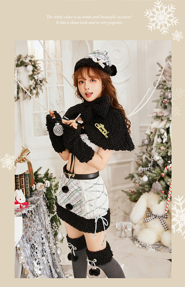 1～3営業日で発送】X'masチェックホイップケープサンタ《クリスマス