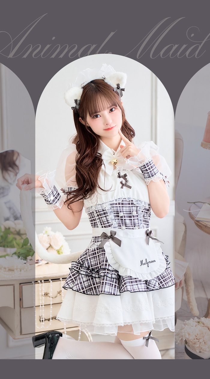 即日発送】【藤咲凪着用】ロイヤルチェックキティメイド《オリジナル