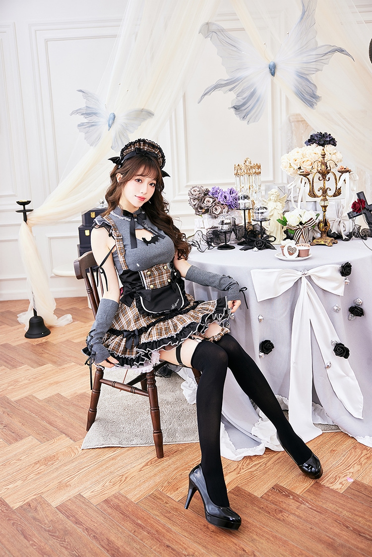 即日発送】ガーリーロックサキュバスメイド《ハロウィンコスプレ11点