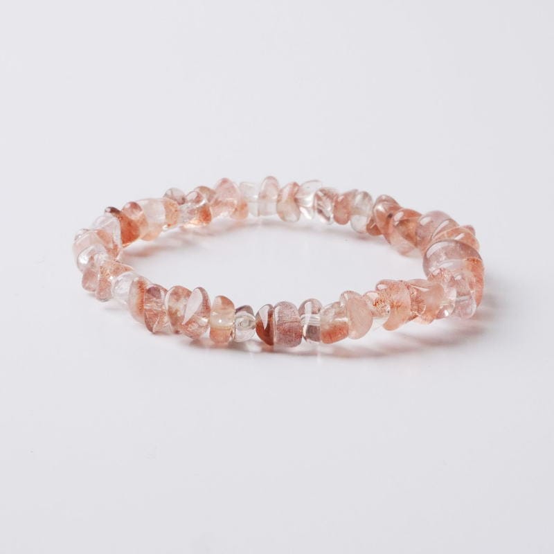 希少石 ストロベリークォーツブレスレット （鑑別書付） 8mm｜マライカ