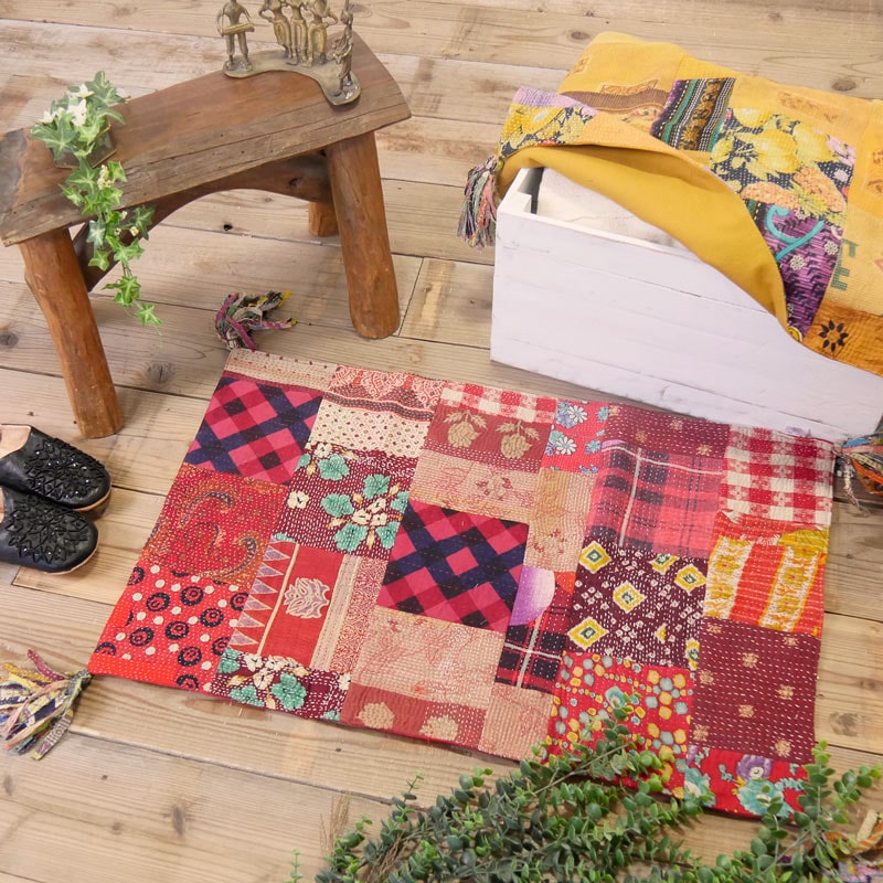 グドゥリーパッチワークマット 50×80cm｜マライカ公式通販